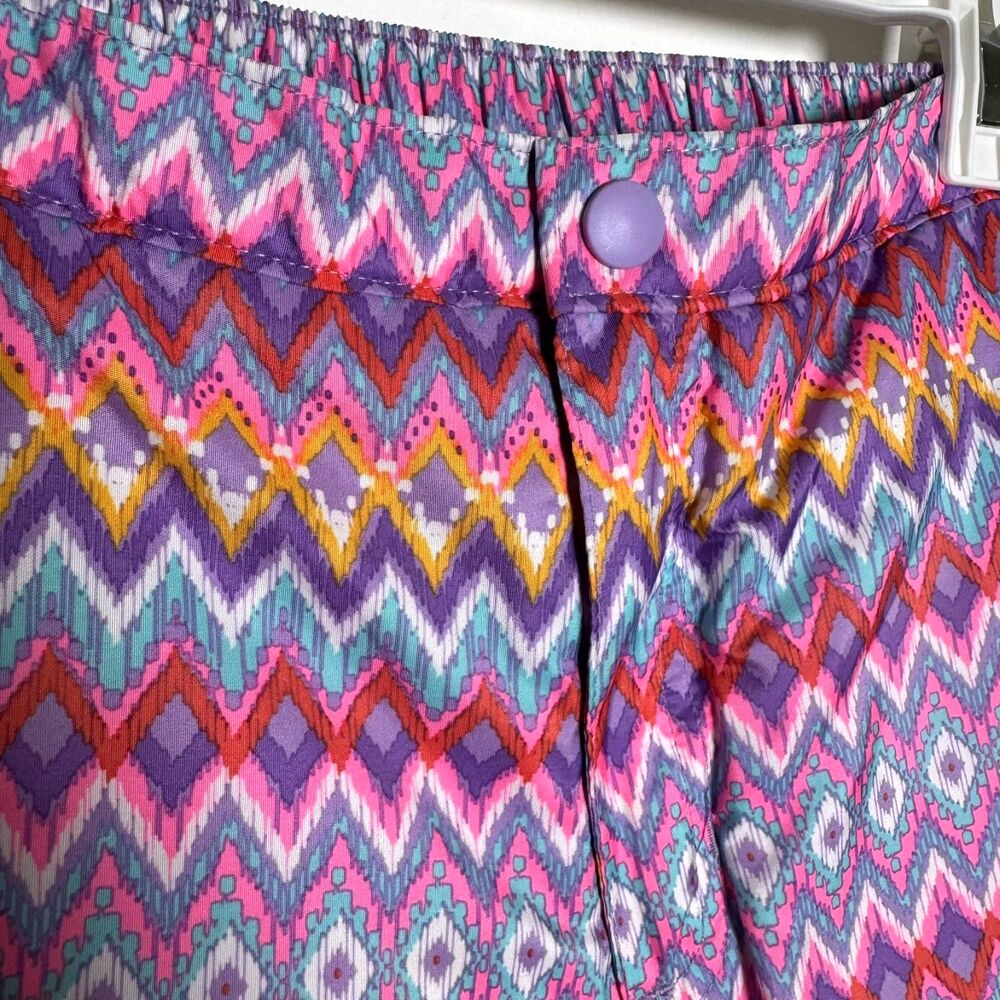 Childrens Place Girls 16 Snow Ski Pants Fleece Lined Winter Geometric Snowboard